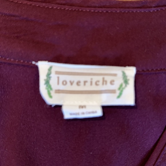 Loveriche Wrap Dress. Side Zipper & Lined Size Medium - Picture 4 of 5